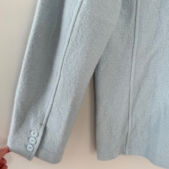 Willi Smith Powder Blue Button Front Sweater Jacket - Picture 10 of 13